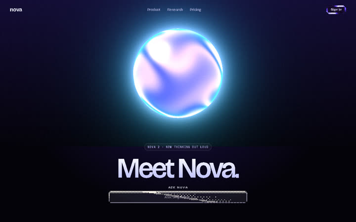 The Nova page