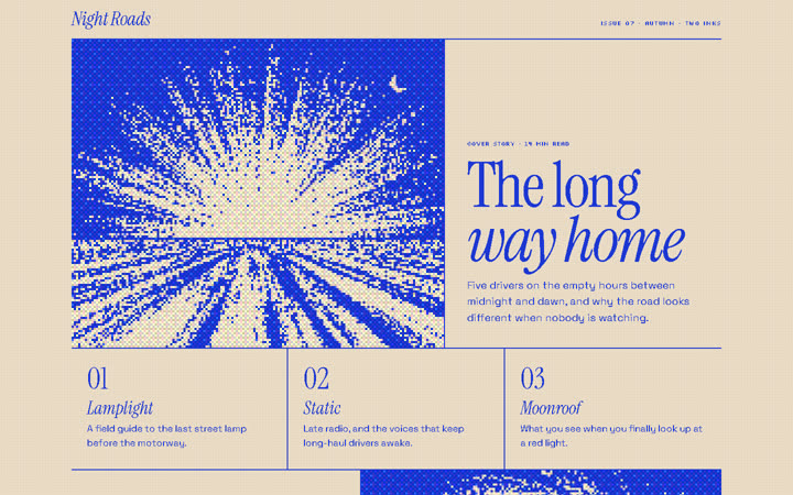 The Night Roads page